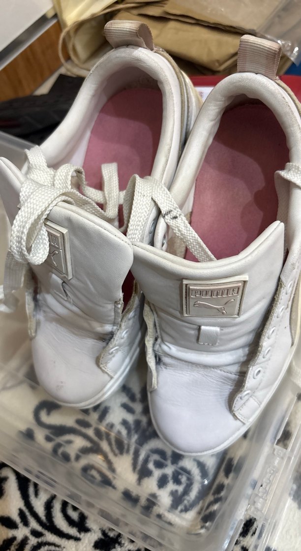 Beyaz Platform Topuklu Puma mayze  Spor Ayakkabı - Görsel 2