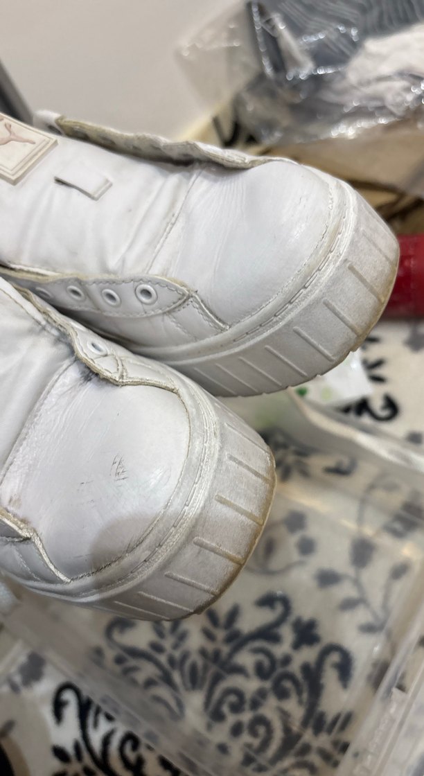 Beyaz Platform Topuklu Puma mayze  Spor Ayakkabı - Görsel 3