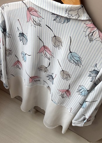 Chima l Çiçek Desenli Piliseli Kadın Gömlek - Görsel 7