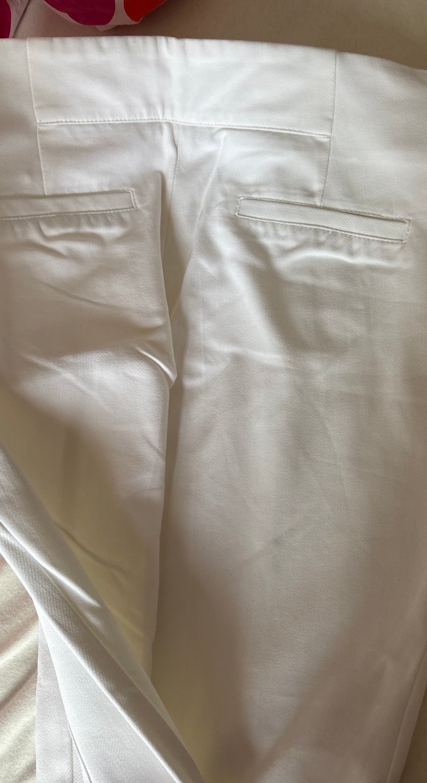 Beyaz chima 38  Keten Kadın Pantolon - Görsel 4