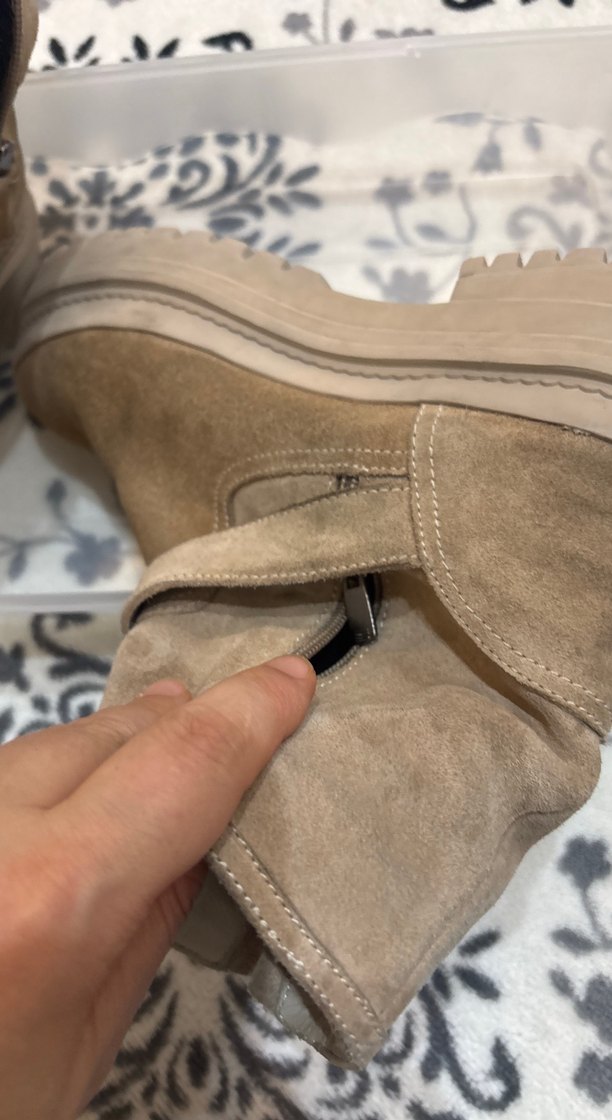 Hush Puppies bej nubuk rengi deri Kadın bot - Görsel 5