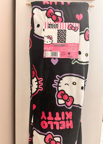 Hello Kitty Çocuk Battaniyesi - Pembe Desenli - Görsel 3