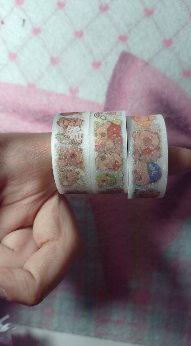 üçü birlikte kapibara rulo bant - Görsel 2