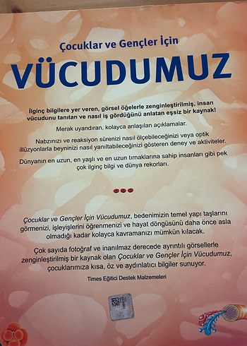Vücudumuz - Çocuklar ve Gençler için Sağlık Kitabı - Görsel 3