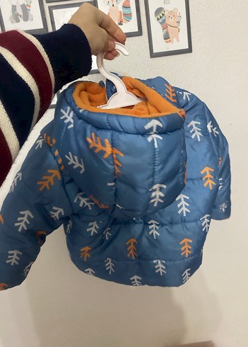 Mavi Erkek Çocuk Fermuarlı Mont - Görsel 3