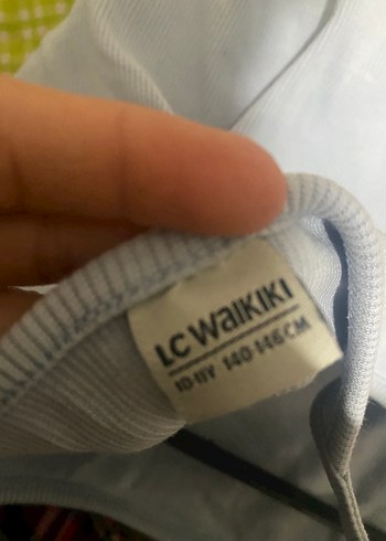 Mavi Pamuklu İnce Askılı Kadın Atlet - Görsel 2