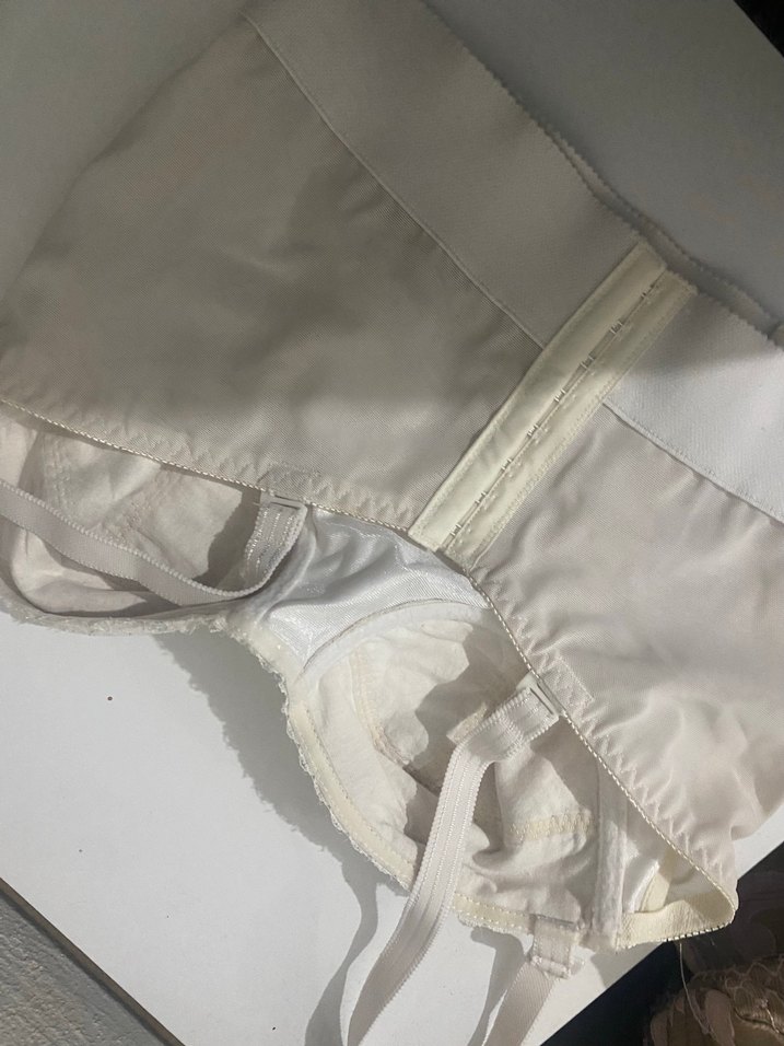 Beyaz Dantel Vintage Büstiyer - Görsel 3