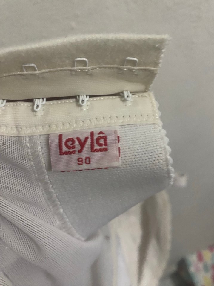 Beyaz Dantel Vintage Büstiyer - Görsel 4