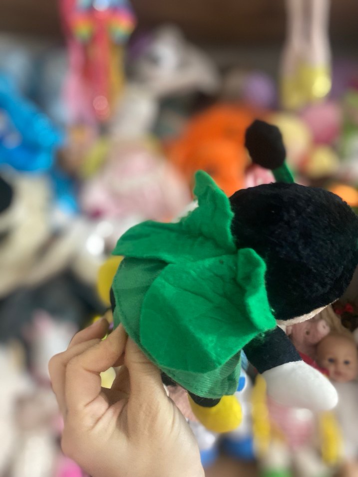 Renkli Yeşil Etekli Peluş Oyuncak - Görsel 3