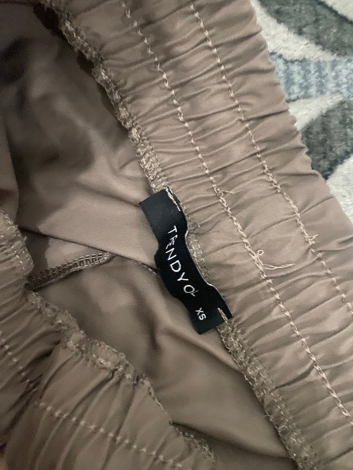 Bej Bel Detaylı Kadın Rahat Kesim Eşofman - Görsel 2