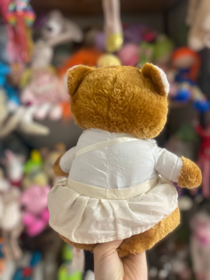 Renkli Kahverengi Peluş Ayıcık - Görsel 4