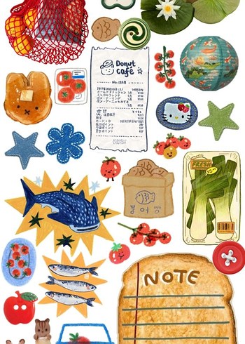 Turuncu sticker set - Görsel 4