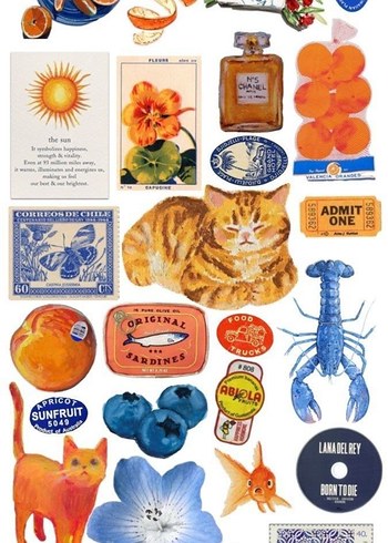 Turuncu sticker set - Görsel 5