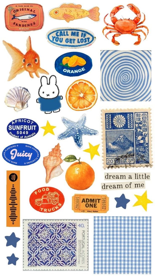 Turuncu sticker set - Görsel 2