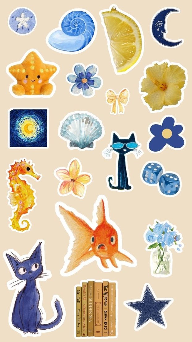 Turuncu sticker set - Görsel 3