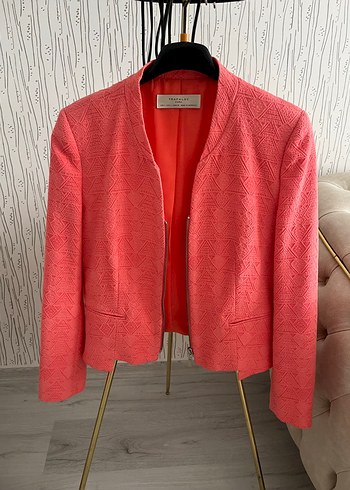 Pembe Mini Kadın Blazer Ceket