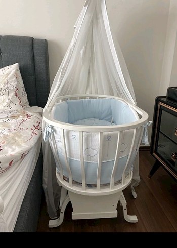 Beyaz bebek beşiği - Görsel 3