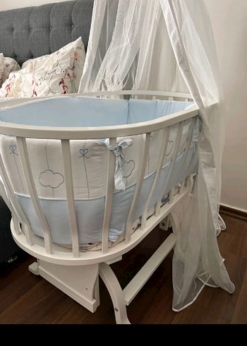 Beyaz bebek beşiği - Görsel 4
