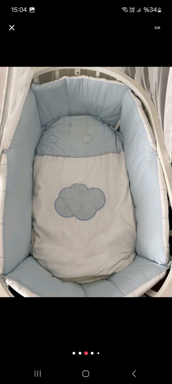 Beyaz bebek beşiği - Görsel 5