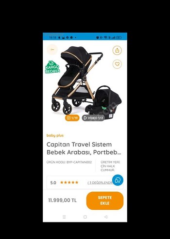 Travel sistem temiz bebek arabası - Görsel 5