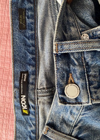 27 Beden beyaz Renk Mavi Denim Pantolon