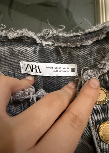 Gri Batik Desenli Bol Kesim Kadın Jean - Görsel 3