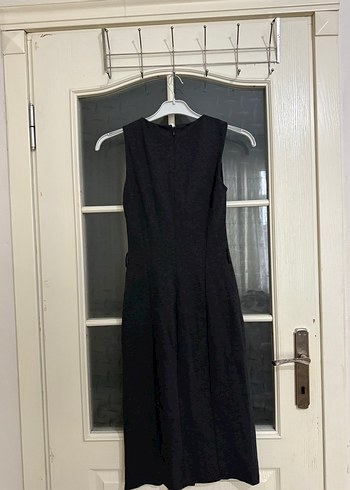 Gri V Yaka Fermuarlı Kadın Yelek - Görsel 3