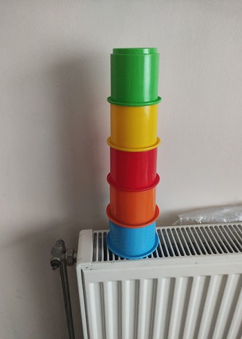 Renkli Eğitim Oyuncakları Bardak Seti - Görsel 5