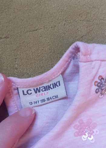 Çiçek İşlemeli Yakalı Pembe Uzun Kollu Tişört ikili fiyattır - Görsel 5