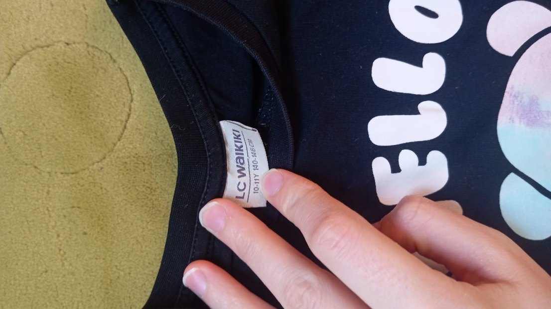 Kız Çocuk Lacivert Baskılı Sweatshirt ve Pantolon - Görsel 4