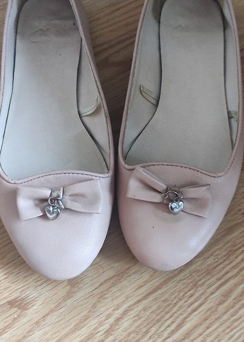 Bej Fiyonklu Kadın Dolgu Topuklu Babet - Görsel 3