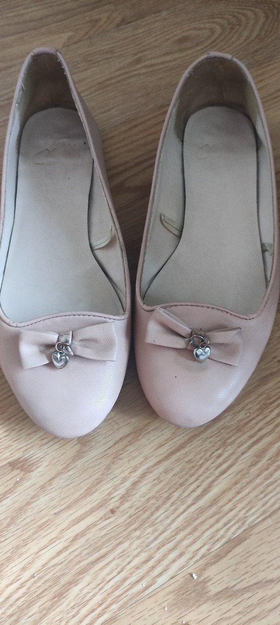 Bej Fiyonklu Kadın Dolgu Topuklu Babet - Görsel 3