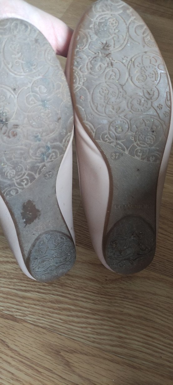 Bej Fiyonklu Kadın Dolgu Topuklu Babet - Görsel 5