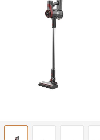 Gri Kablosuz Dikey Elektrikli Süpürge