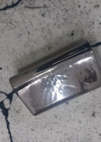 Parlak Gri Kadın Portföy Çanta - Görsel 2