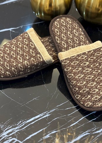 Kahverengi Örgü Erkek Ev Terliği - Görsel 3