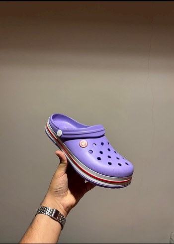 CROCS Önü Kapalı Kadın Terlik (LİLA RENGİ)