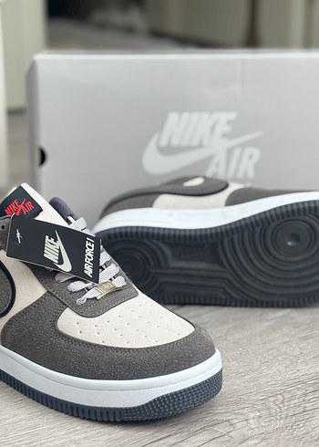 Nike Air Force Gri Beyaz ( Dar Kalıp)