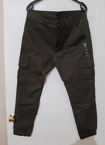 Kargo cep lastikli paça erkek pantolon 
