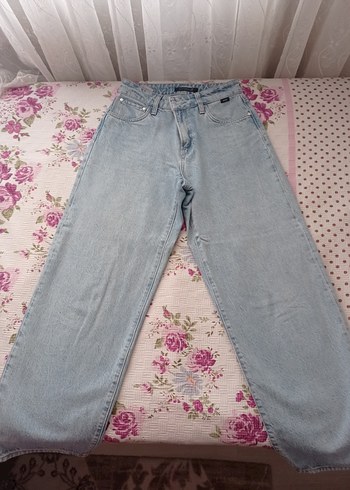 Mavi Loose Fit Midi Kadın Kot Pantolon