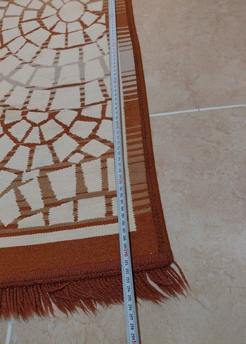 Parlak Kahverengi Yılan Desenli Halı - Görsel 3