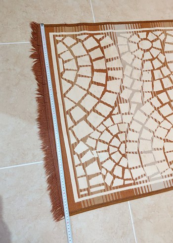 Parlak Kahverengi Yılan Desenli Halı - Görsel 2