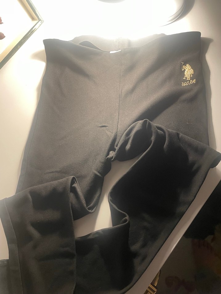 Siyah Midi Kadın Tayt Spor ve Günlük - Görsel 4