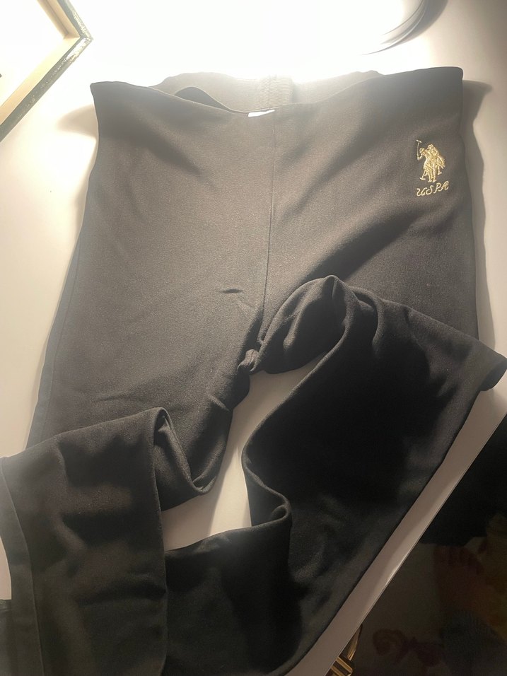 Siyah Midi Kadın Tayt Spor ve Günlük - Görsel 3