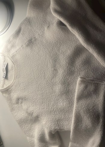 Beyaz Kadın Yumuşak Kazak - Görsel 5