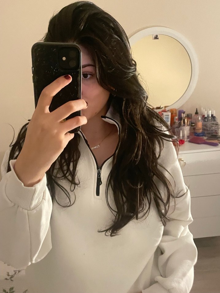 Beyaz  Sweatshirt - Görsel 3