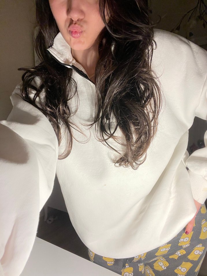 Beyaz  Sweatshirt - Görsel 5