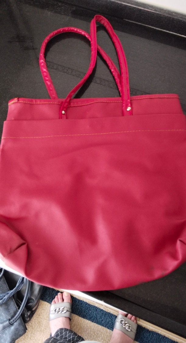 Kırmızı Fermuarlı Kadın Omuz Çantası - Görsel 2