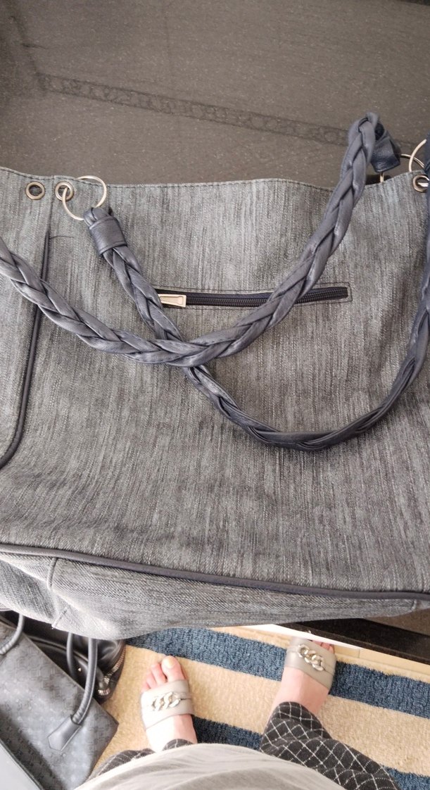 Gri Denim Kadın Çanta - Görsel 2