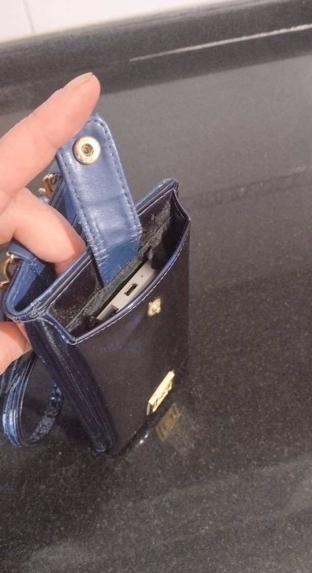 Kadın Lacivert Deri Çapraz Çanta - Görsel 4